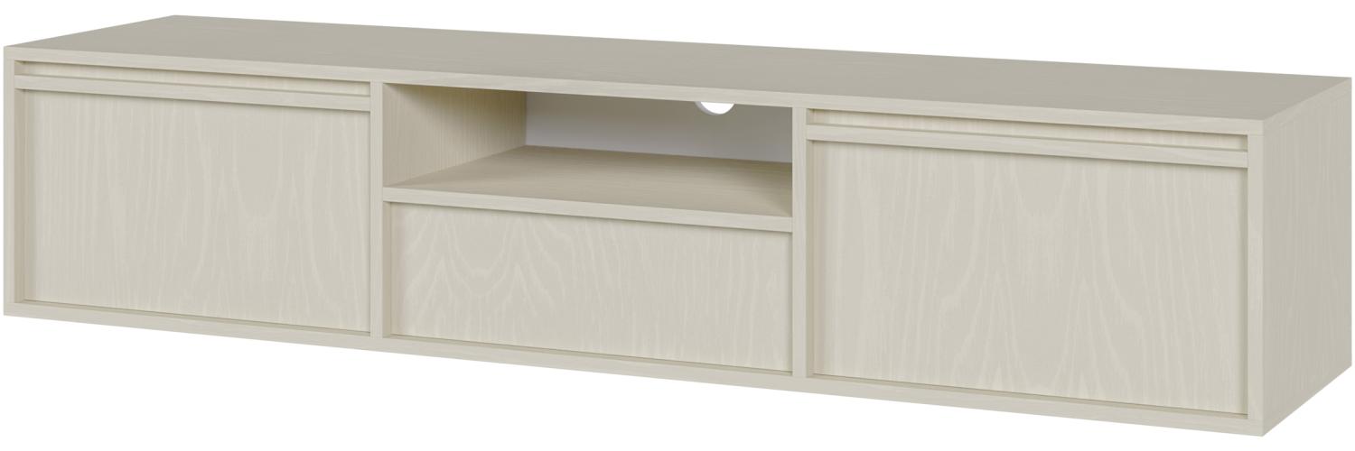 Selsey 'Evo' TV-Hängeboard 2-türig mit Schublade, beige, ca. 32 x 154 x 39 cm Bild 1