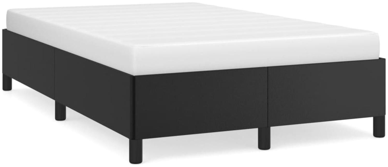 vidaXL Bettgestell Schwarz 120x200 cm Kunstleder [347239] Bild 1