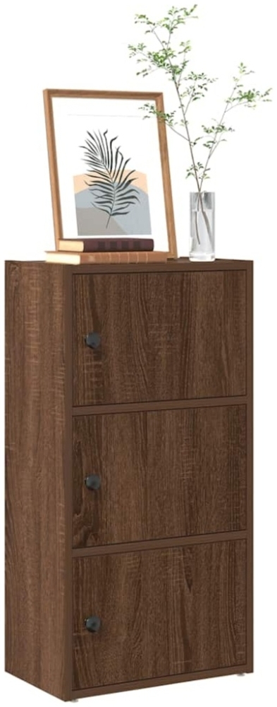 vidaXL Bücherregal Braun Eichen-Optik 40x24x77 cm Holzwerkstoff Bild 1