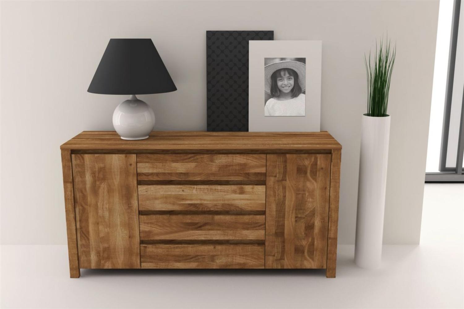 Sideboard Kommode MAISON Eiche massiv 150x77x45 cm Bild 1