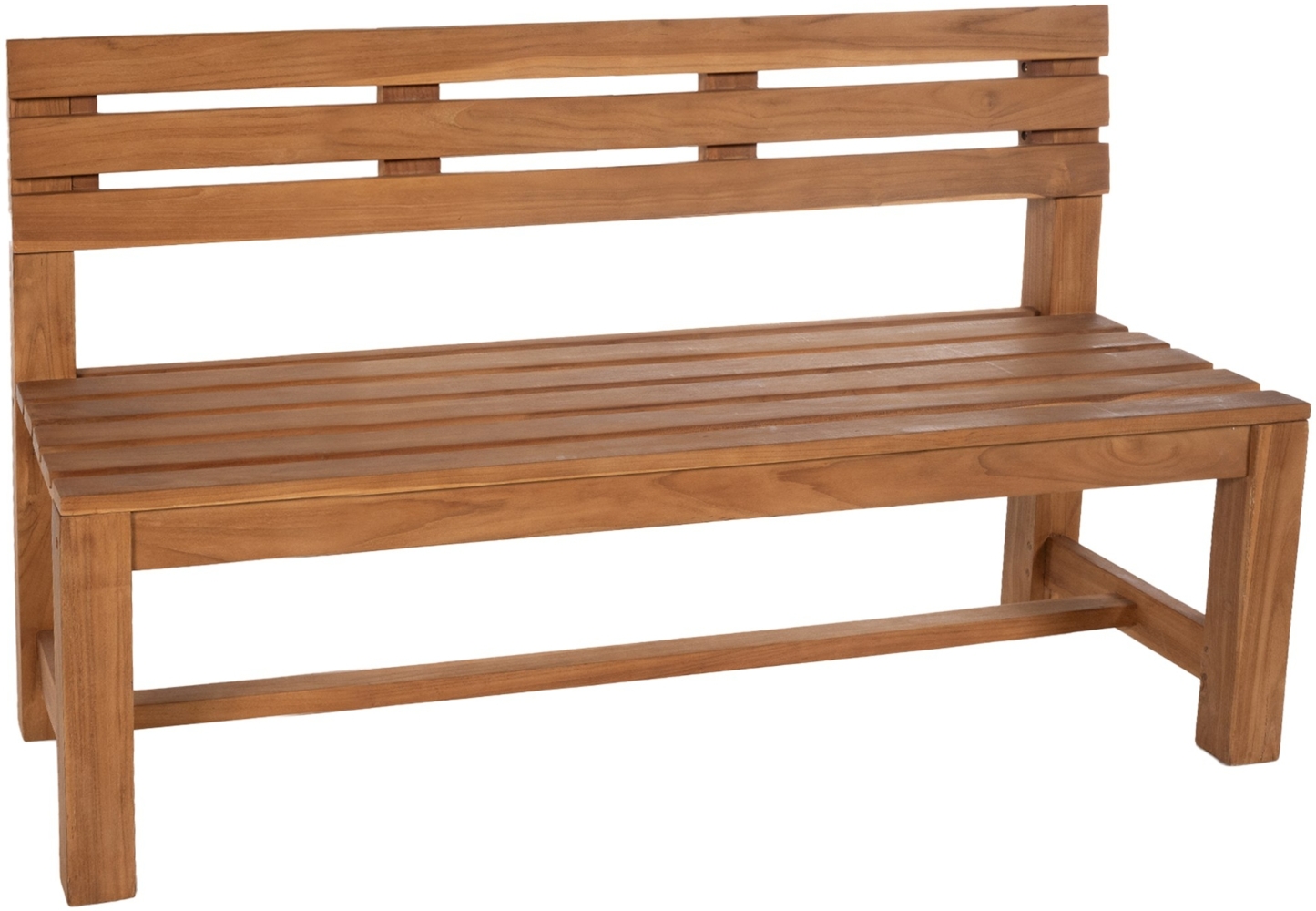 CLP Teakbank Augusta Gartenbank mit Rückenlehne wetterfest stabil massiv,teak 180 cm Bild 1