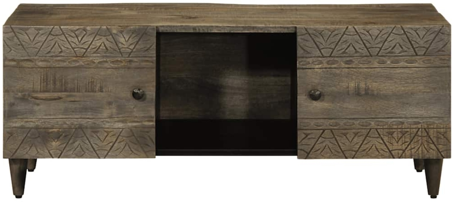 vidaXL Couchtisch Hellgrau 100x54x40 cm Massivholz Mango 4017804 Bild 1