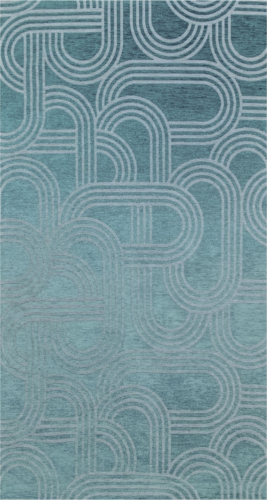 Teppich Lola&Moi Disco Blue Glow 80 x 150 cm Bild 1