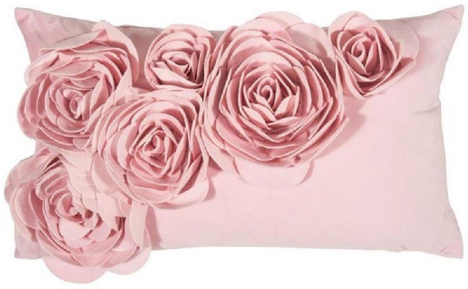 PAD Kissenhülle Samt Floral Rose (30x50cm) 13599 Bild 1