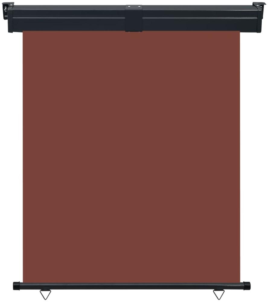 vidaXL Balkon-Seitenmarkise 145x250 cm Braun 48429 Bild 1