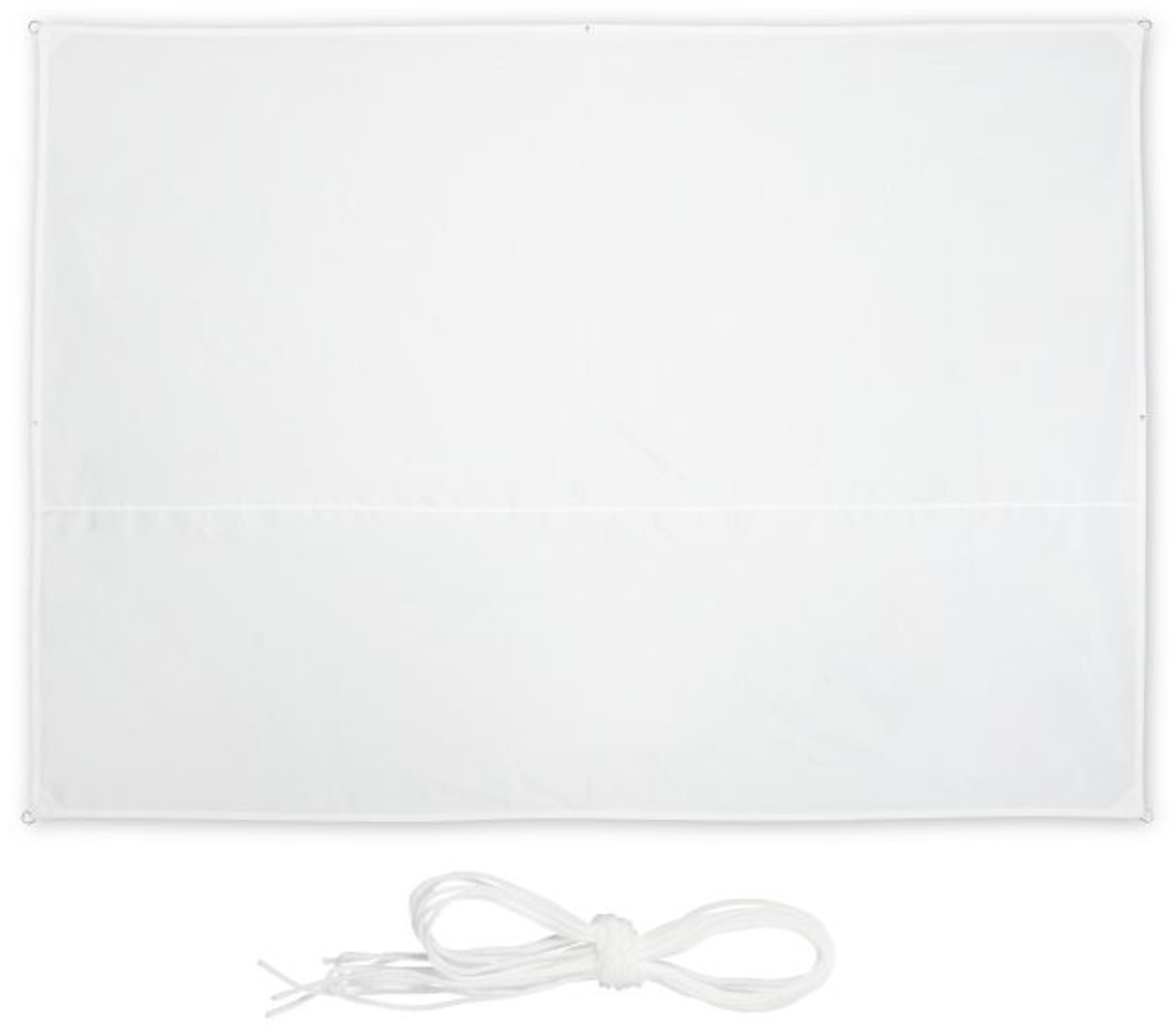 Weißes Sonnensegel rechteckig Bild 1