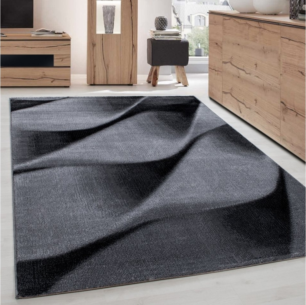 Carpettex Designteppich Abstrakt Wellen Design, Läufer, Höhe: 12 mm, Kurzflor Teppich Wohnzimmer Abstrakt Wellen Design versch. größe Bild 1