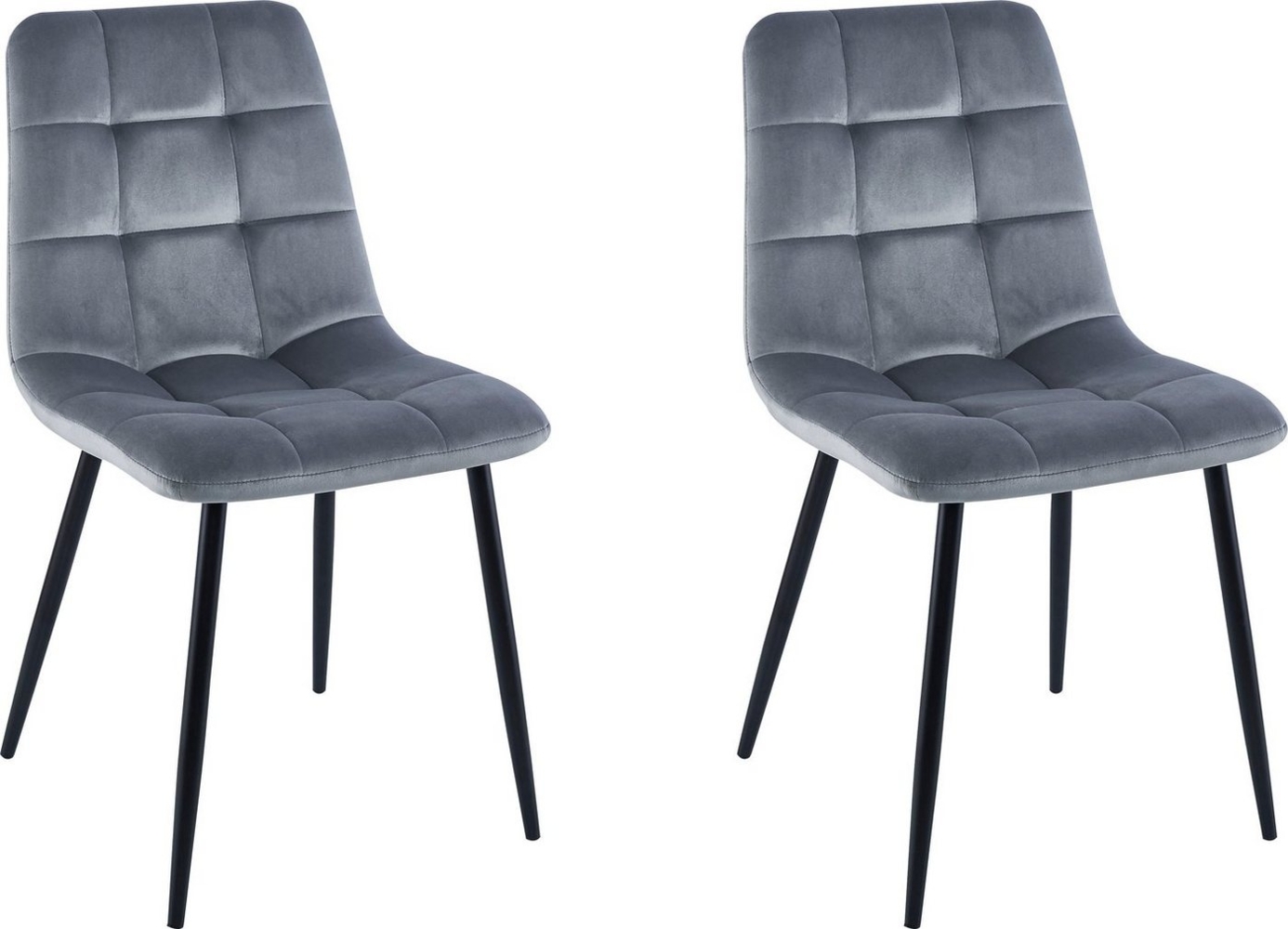 Home affaire Esszimmerstuhl Parma (Set, 2 St), Bezug in Samtstoff, Küchenstuhl Bild 1