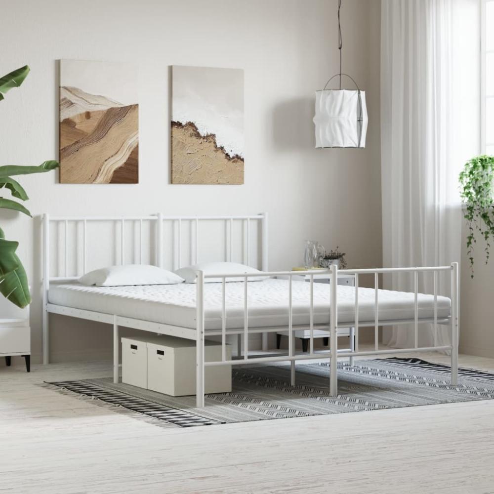 vidaXL Schaumstoffmatratze Weiß 180x220 cm 7-Zonen Härtegrad 20 ILD 4016660 Bild 1