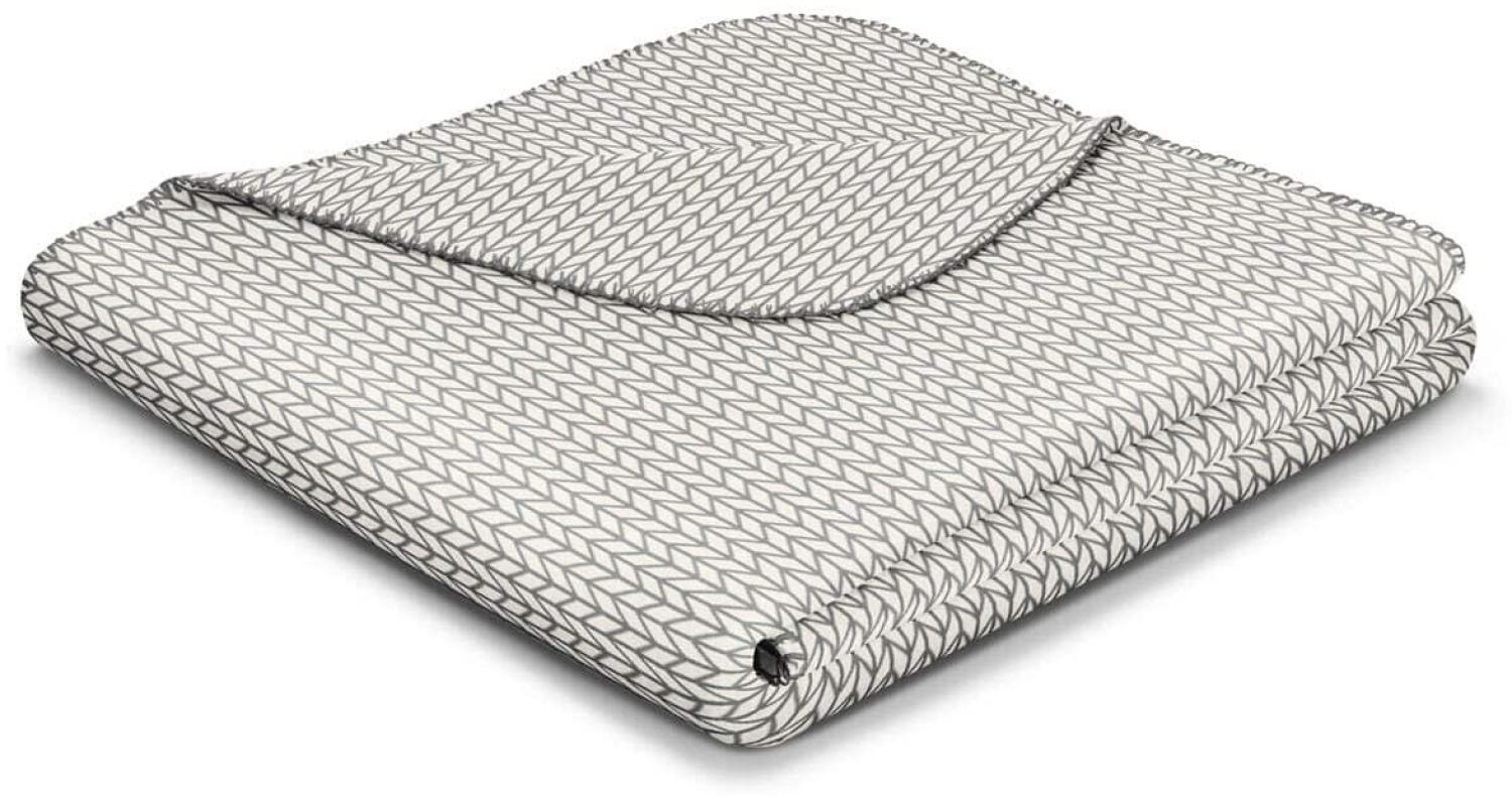 Biederlack Wohndecke Alpine Collection Winterly Größe 150x200 cm grau Plaid Bild 1