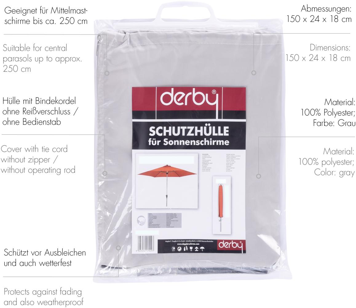 Doppler Schirmhülle für Sonnenschirme, für Mittelmastschirme bis Ø 250 cm Bild 1