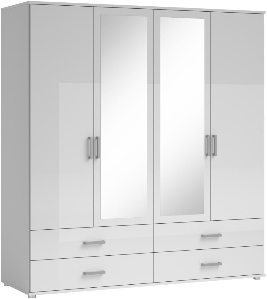 Kleiderschrank >Ivar< in Weiß - 180x190x51cm (BxHxT) Bild 1