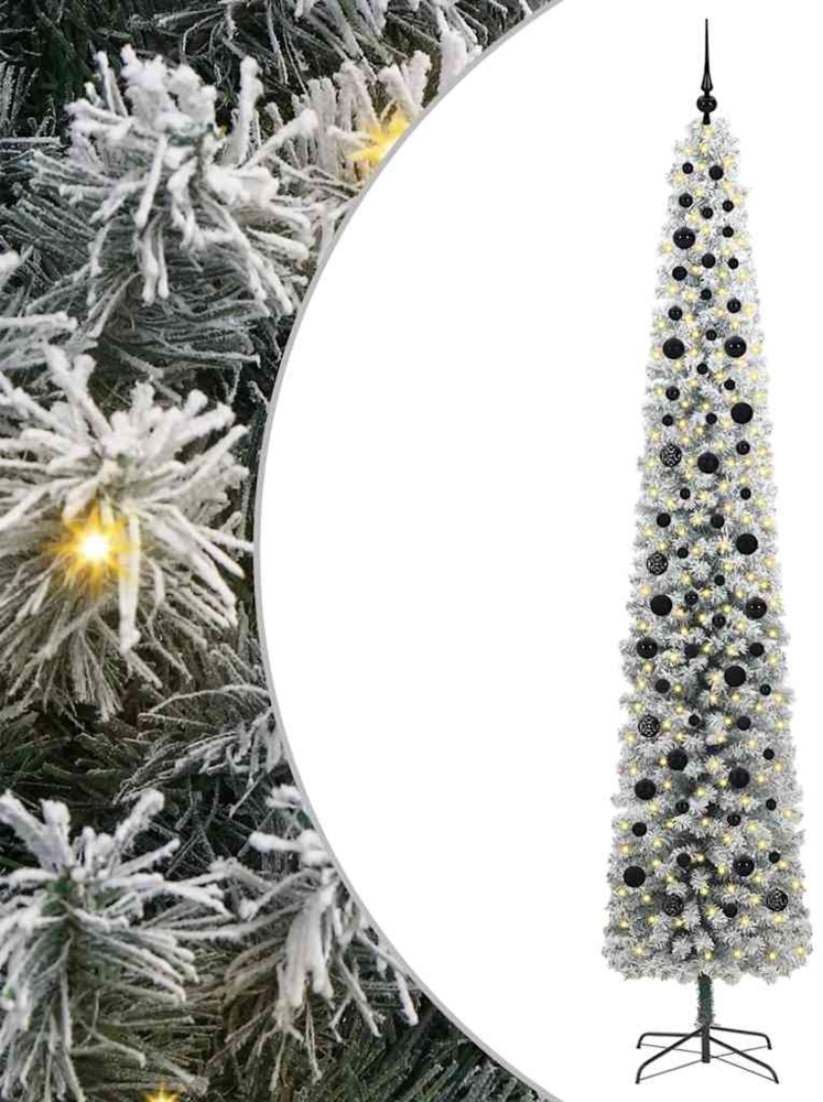 vidaXL Künstlicher Weihnachtsbaum mit 300 LEDs mit Ständer Grün 270 cm 3395054 Bild 1