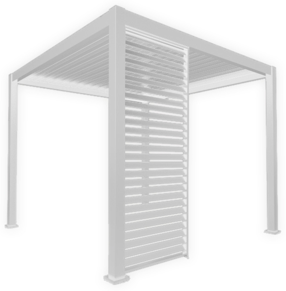 Seitenwandpaneel Mirador 113x236,3 cm weiß für 3,6m Pergola Classic und Deluxe Bild 1