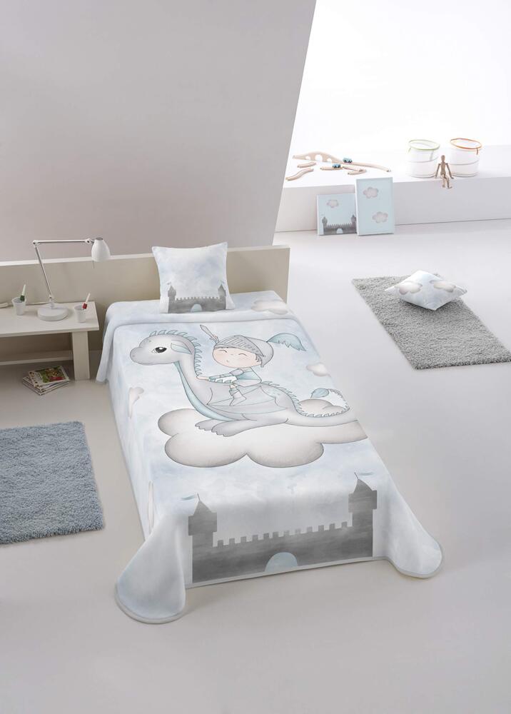 Piel,S.A. 5578 - Pelz Baby | Decke | Babydecke | Babydecke | Kinderdecke | Kinderdecke | Kinderdecke | Babydecke bedruckt | Baby und Kind | Blau | Größe 160x220, Unisex, blau Bild 1