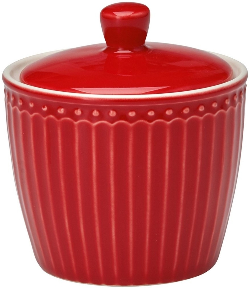 Greengate Zuckerdose Alice Zuckerdose red 10 cm, Stoneware Bild 1