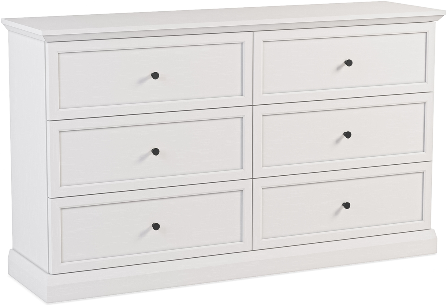 AX LIVING Kommode mit 6 Schubladen „Levantos K6S“ – 146 cm, Weiß Opal Bild 1