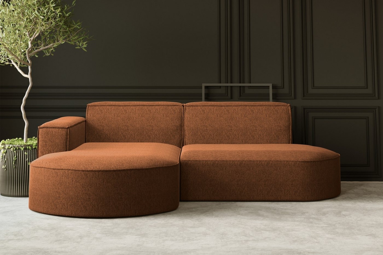 Kaiser Möbel Ecksofa Designer MODENA STUDIO L stoff Poso und Neve Bild 1