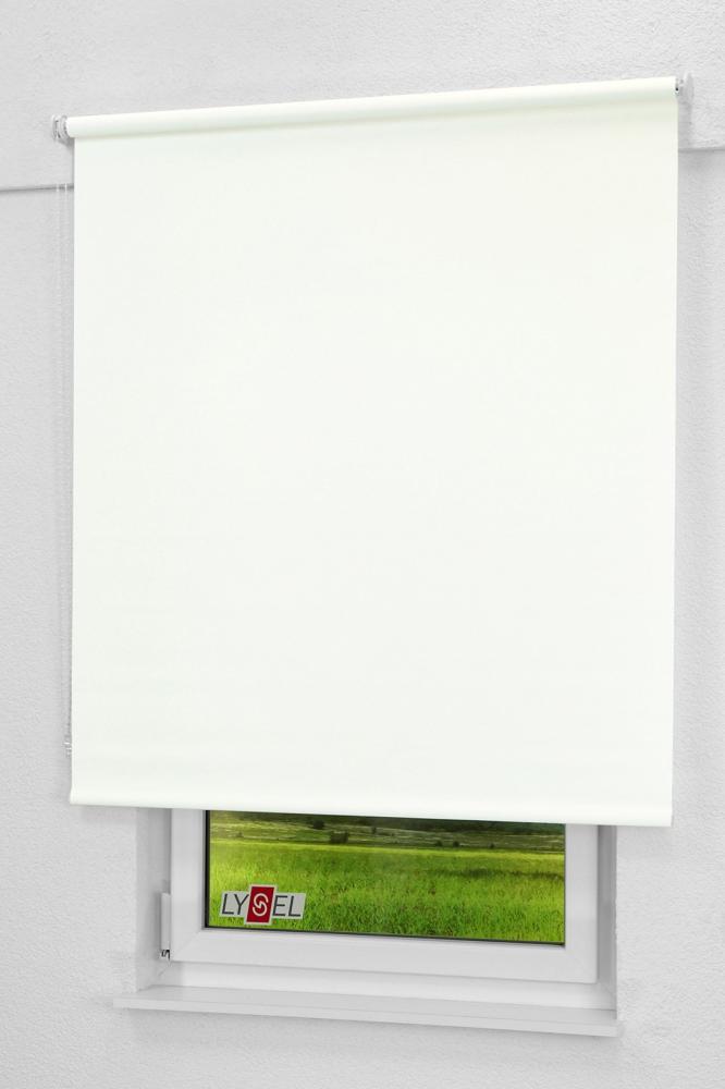 Lysel - Qualitätsrollo Tageslicht weiß, (B x H) 63cm x 275cm in weiß Bild 1