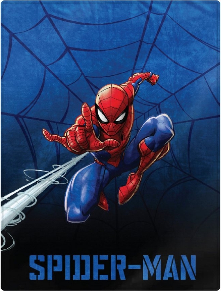 Wohndecke Spiderman Fleecedecke Kuscheldecke 150 x 200 cm, MARVEL Bild 1