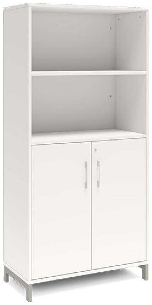 Büroschrank DNA 800x1660 mm Weiß 4A4/2A4 Bild 1