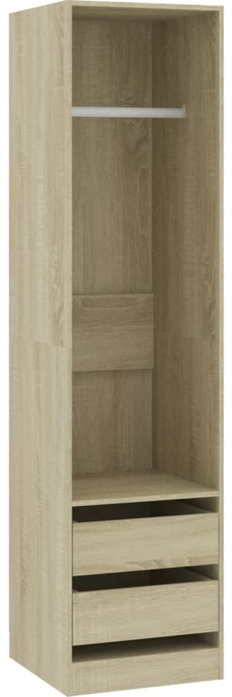 vidaXL Kleiderschrank mit Schubladen Sonoma-Eiche 50x50x200 cm 800615 Bild 1
