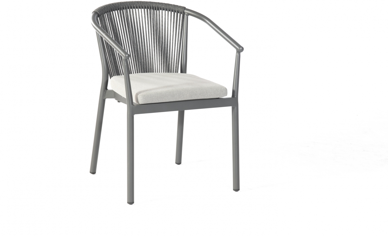 Sonnenpartner Sessel Finesse Aluminium mit Polyrope black inkl. Kissen Bild 1