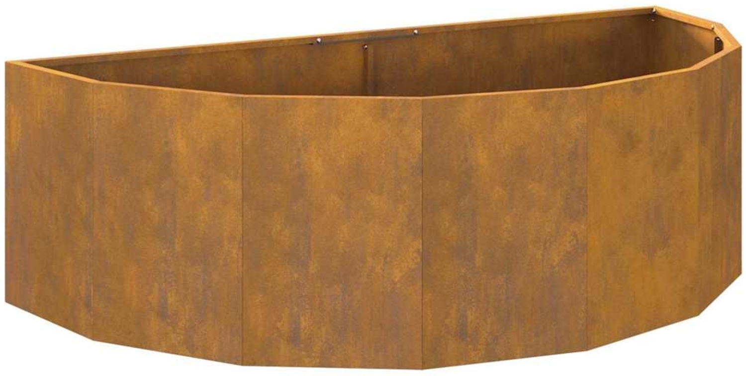 vidaXL Pflanzkübel Rostig 120 x 60 x 35 cm Wetterfeststahl 883688 Bild 1