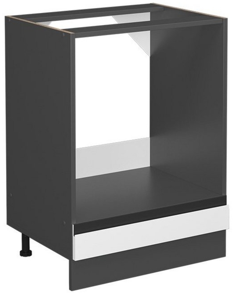 Vicco Herdschrank Küchenschrank Küchenmöbel R-Line J-Shape 60 cm modern (Anthrazit-Weiß) Bild 1