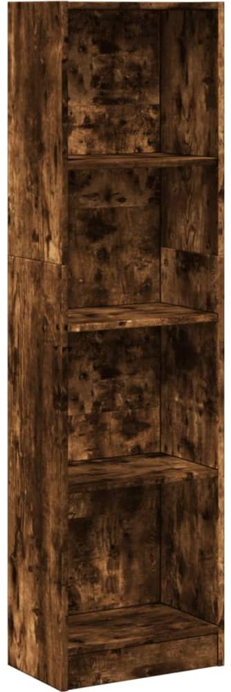vidaXL Bücherregal Räuchereiche 40x24x176 cm Holzwerkstoff 857796 Bild 1