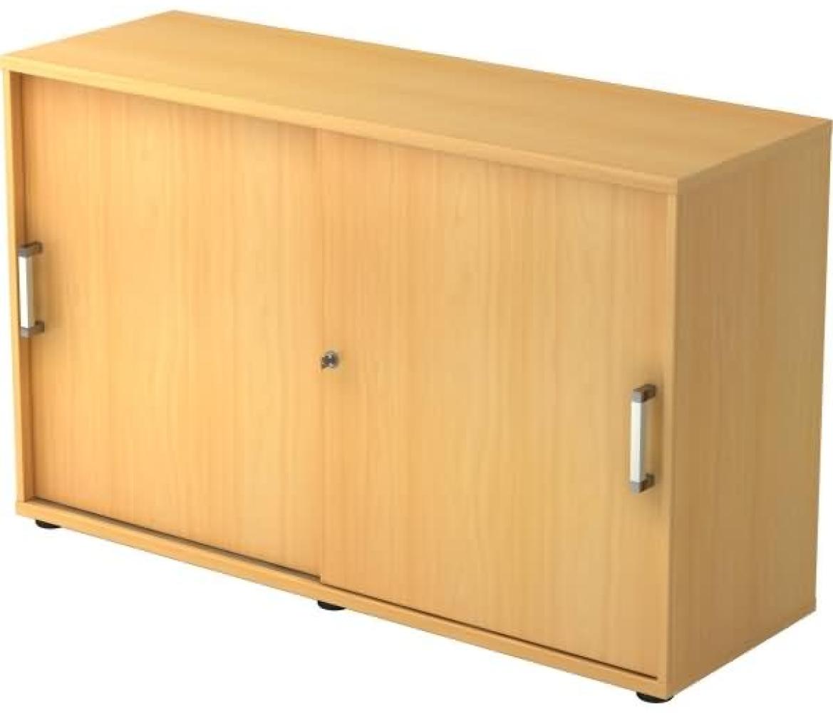 Schiebetürschrank 2 Ordnerhöhen, 120cm CE Buche Bild 1