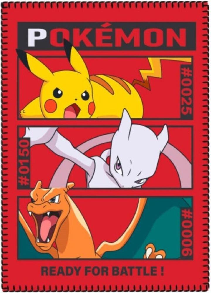 Pokemon Tagesdecke Bettdecke Fleecedecke Kuschelige 140x100 cm Bild 1