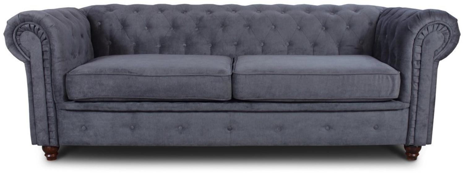 Sofnet Sofa Asti 3, Chesterfield Sofa 3-er, Sofagarnitur, Glamour Couch Bild 1