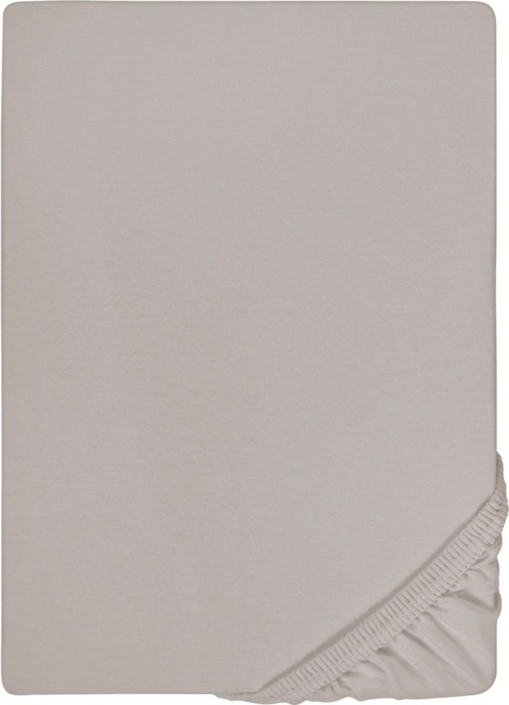 biberna Jersey-Elastic-Topper-Spannbetttuch 0077641, sturmgrau, 1x 90x190 cm - 100x220 cm Bild 1