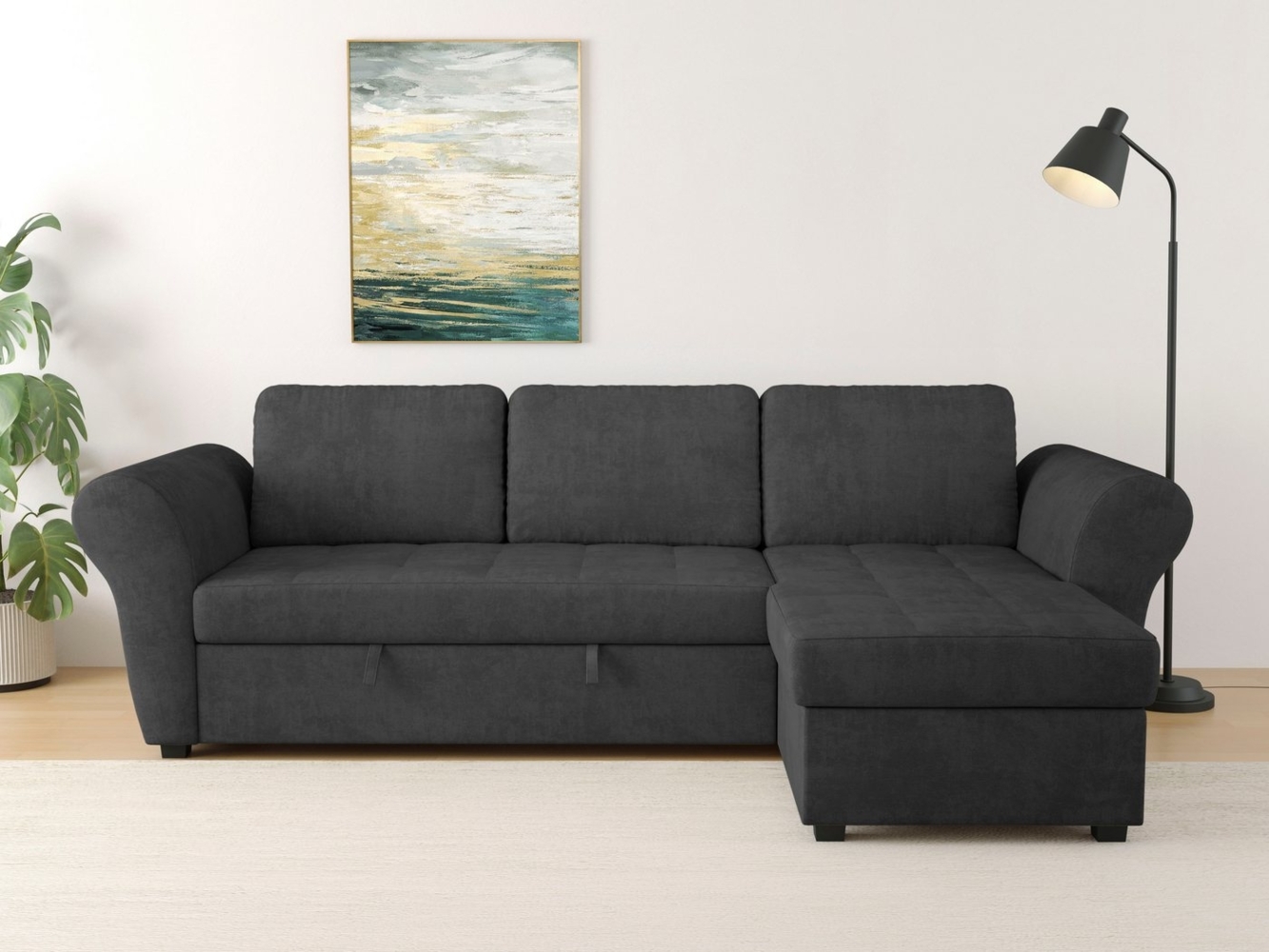 Trends by HG Ecksofa Lasse L-Form, B: 259 cm, mit Bettfunktion & Bettkasten Bild 1