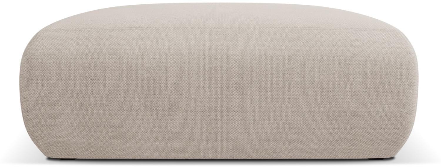 Micadoni Boucle Hocker Molino Large Strukturierter Stoff Beige Bild 1