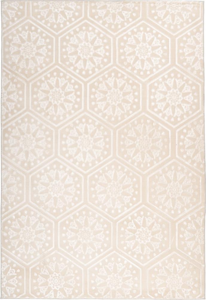 Kurzflorteppich Mohala 100 Beige 160 x 230 cm Bild 1