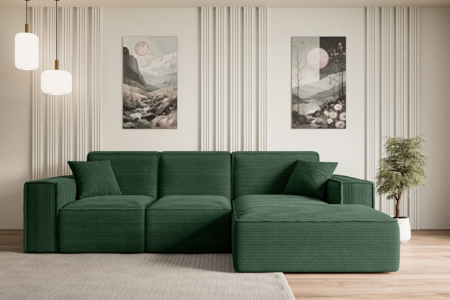 ALTDECOR Ecksofa SERRA-L, Sofa Praktische Bequeme Funktionsecke Couch L-Form Eckcouch, Corner Sofa U-Form Vielseitige Sofa Wohnlandschaft Wohnzimmer Bild 1