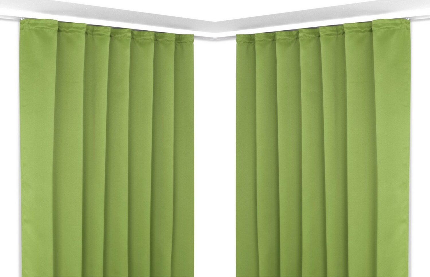 Beautex Verdunkelungsvorhang 2er Set Verdunkelungsgardine mit U-Band, Blackout Vorhang abdunkelnd, Kräuselband (2 St), verdunkelnd Bild 1