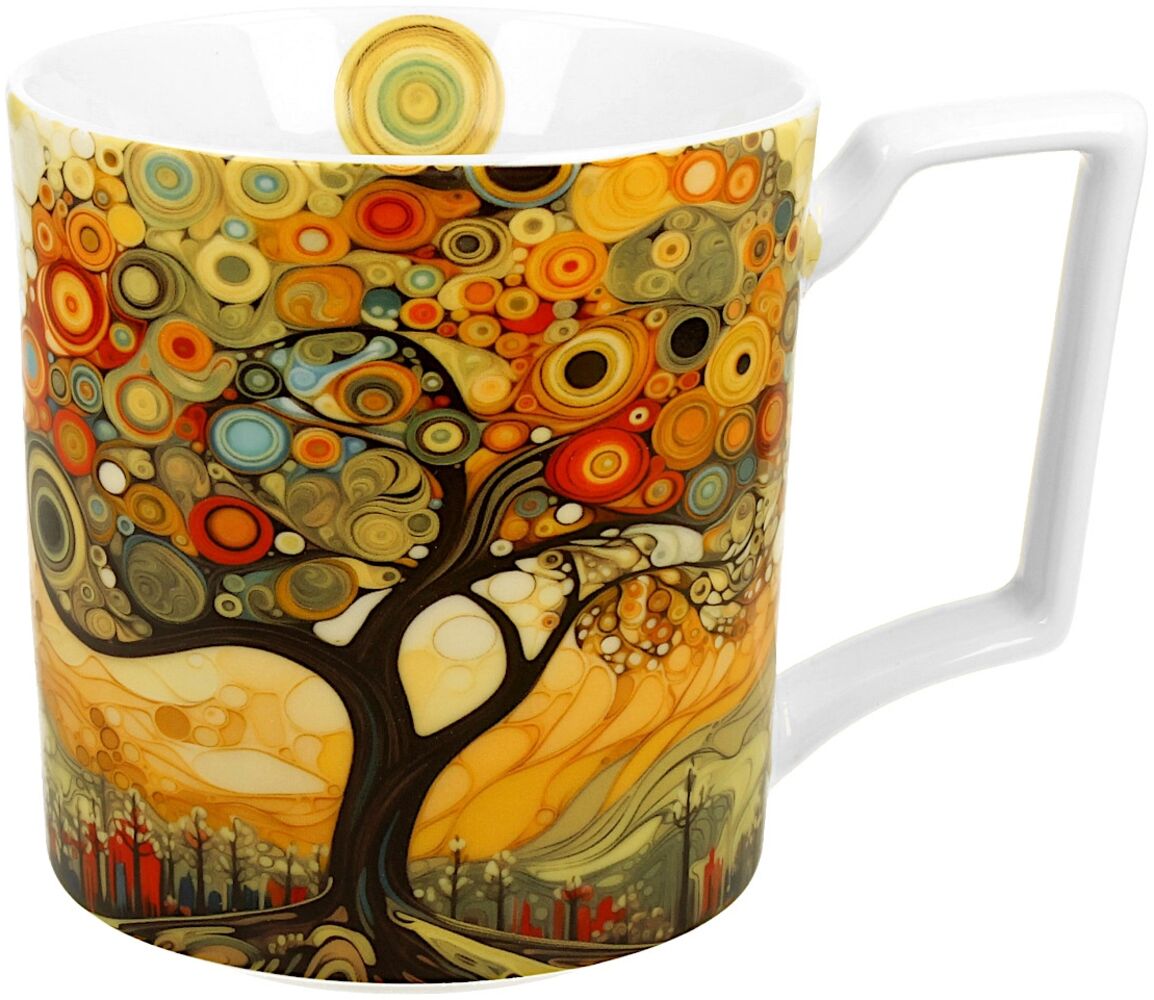 DUO Jumbo Becher 750 ml MODERN TREE New Bone China Porzellan Bild 1