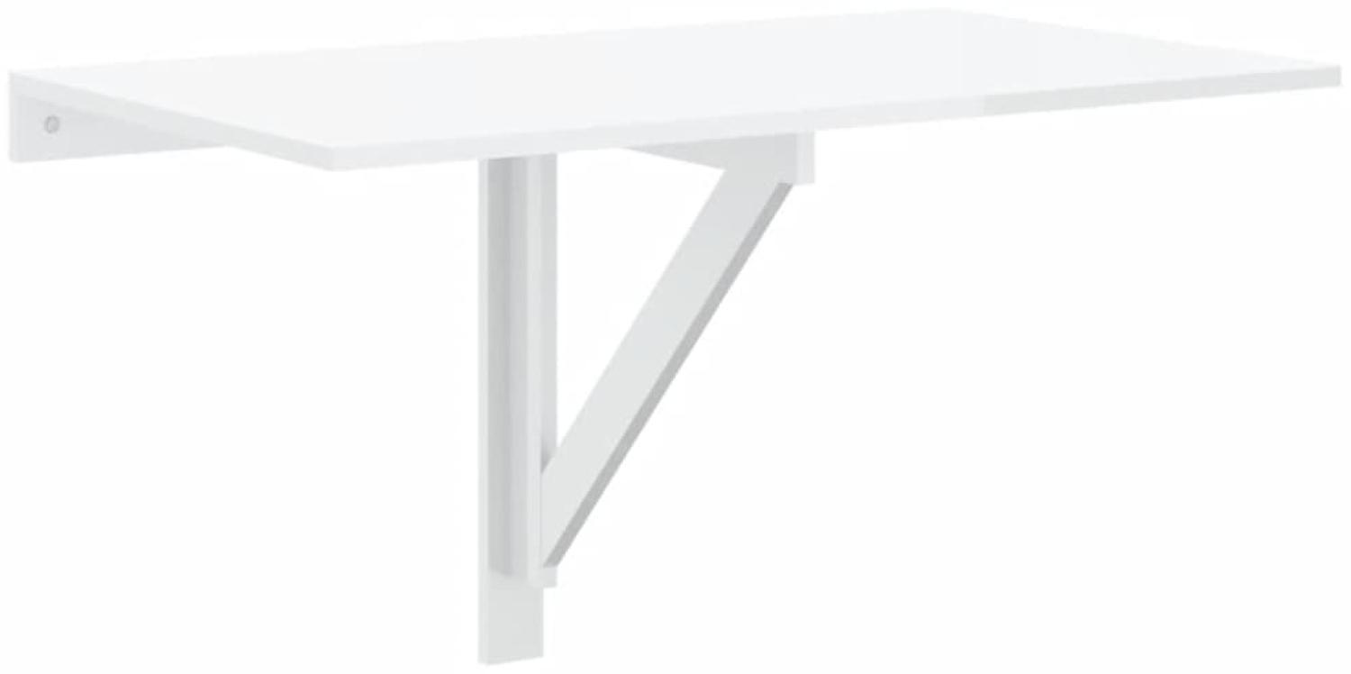 vidaXL Wand-Klapptisch Hochglanz-Weiß 100x60x56 cm Holzwerkstoff 342649 Bild 1