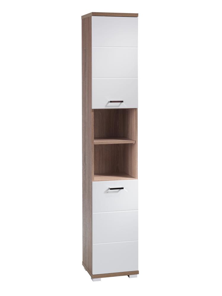 Homexperts 'NUSA' Hochschr. re./li, Holzwerkstoff Spanplatte Sonoma Eiche, B 35,5 x H 192 x T 31,5 cm Bild 1
