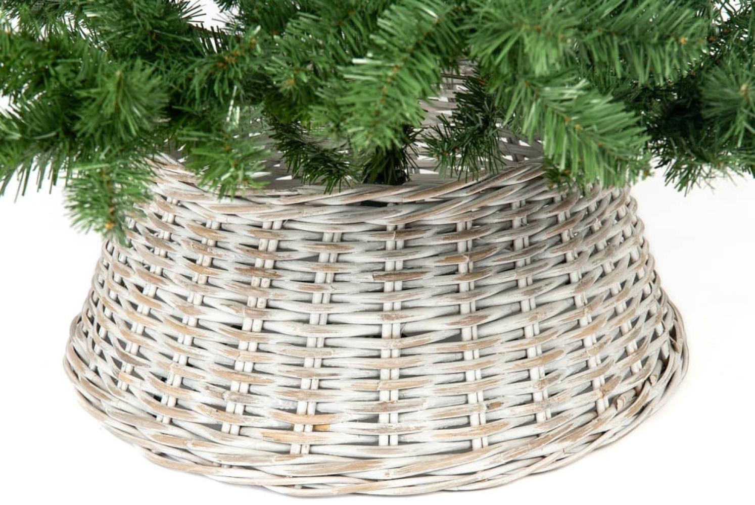 Westmann Rattan Weihnachtsbaum Rock Santa-2 | Grau | Ø 65 cm Bild 1