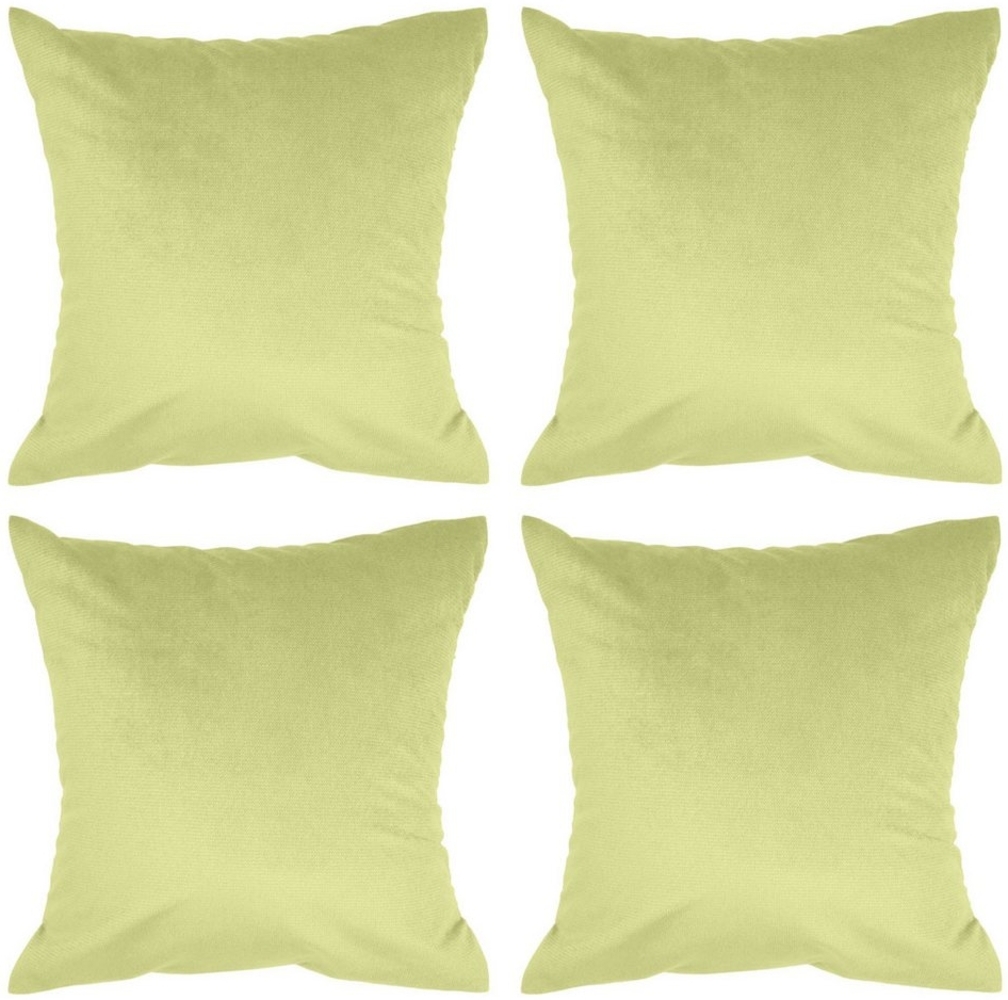 Amilian Kissenbezüge - 4er Set Kissenbezug - Zierkissenbezüge - Kissenhüllen, (4 Stück), 40x40 cm, Kissenhülle für Kissen, Zierkissen, Sofakissen, Dekokissen Bild 1