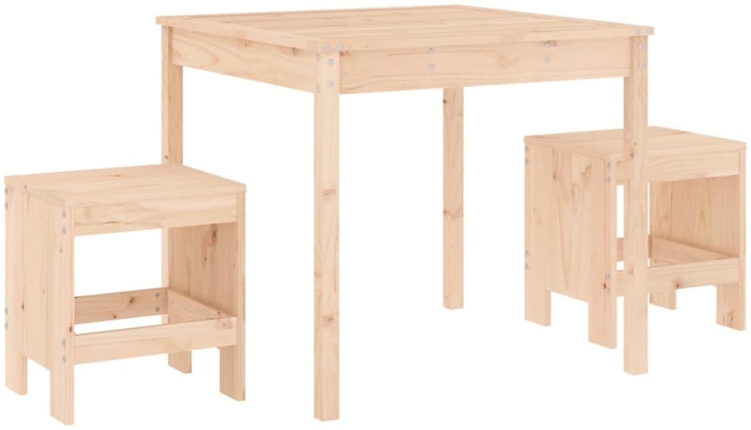 vidaXL 3-tlg. Garten-Bistro-Set Massivholz Kiefer 3157703 Bild 1