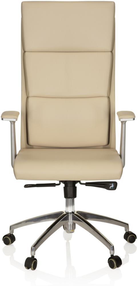 hjh OFFICE Luxus Chefsessel MONZA 20 Leder, Beige Bild 1