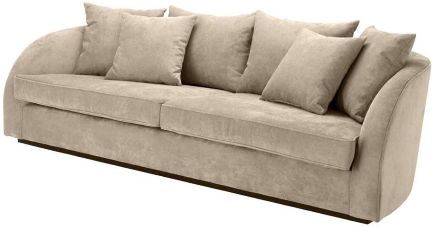 Casa Padrino Luxus Hotel Sofa Greige 255 x 91 x H. 72 cm - Designer Kollektion Bild 1