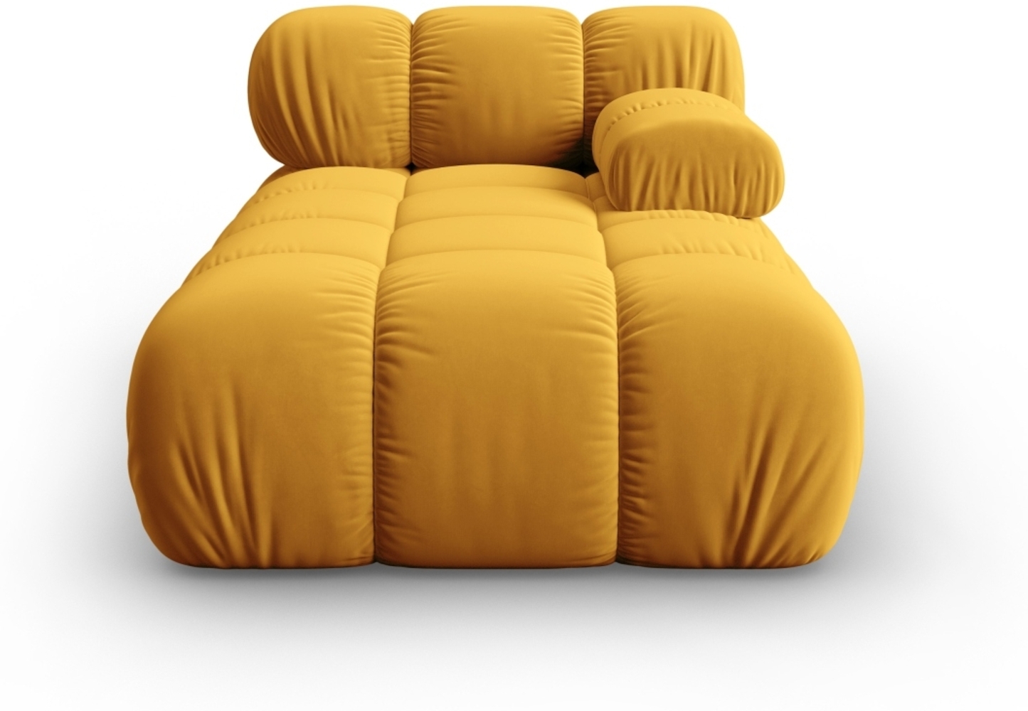 Micadoni Recamiere Bellis Rechts Samt Bluvel Gelb Bild 1