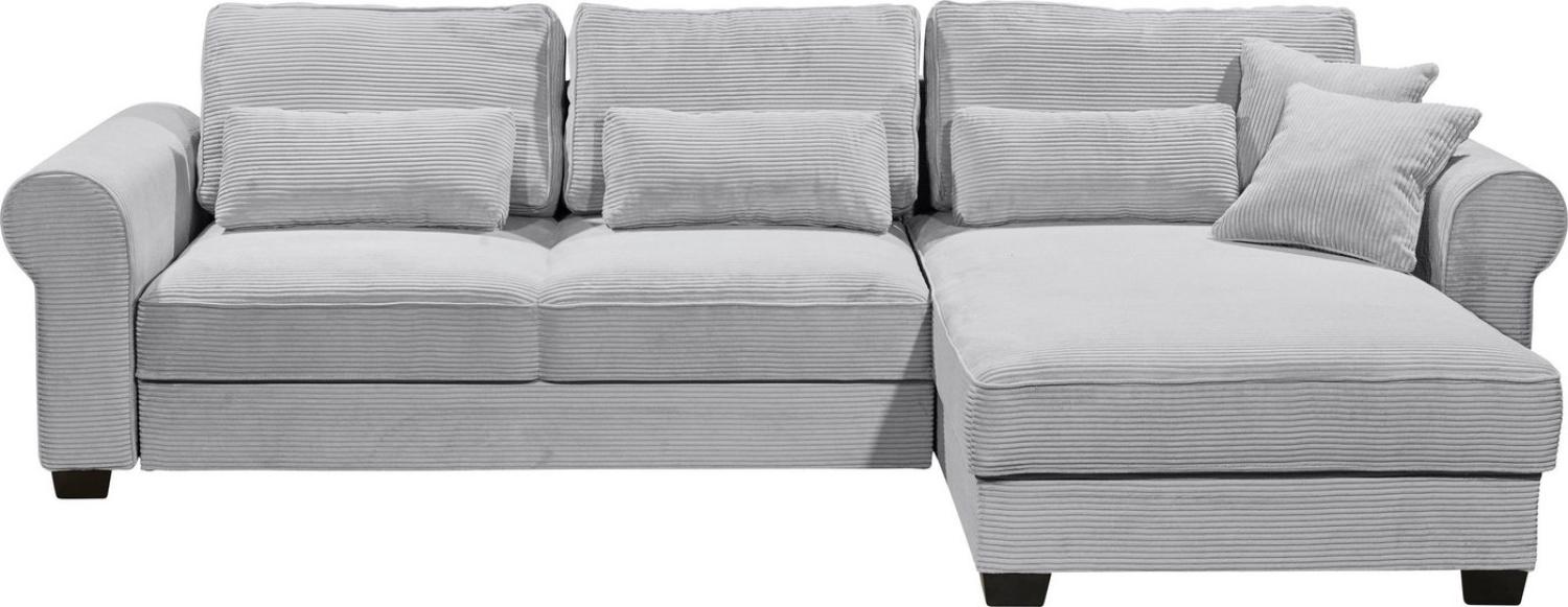 ED EXCITING DESIGN Ecksofa Angelina L-Form, frei im Raum stellbar, mit Bettkasten, mit Schlaffunktion Bild 1