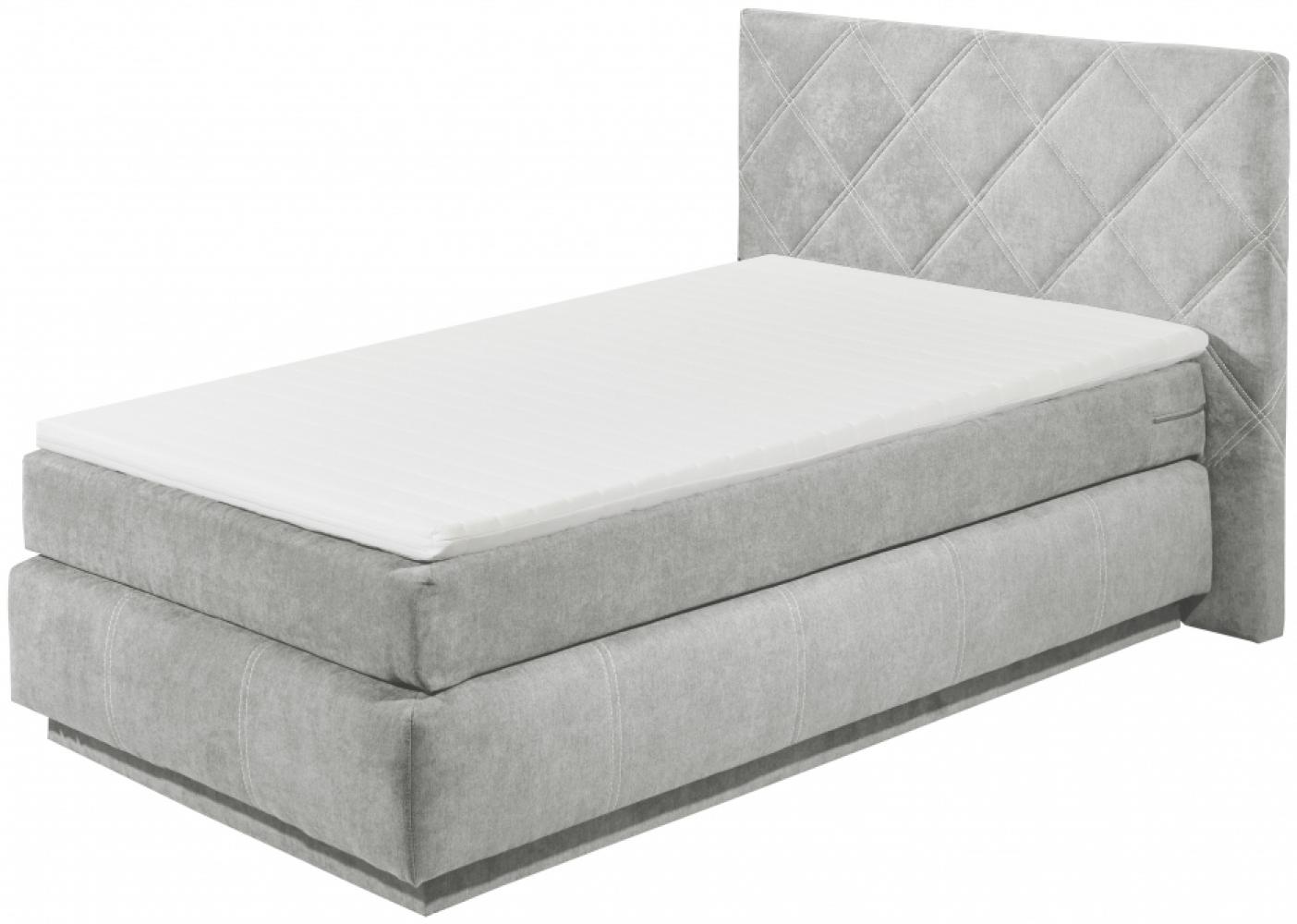 Boxspringbett ELARA Polsterbett Doppelbett mit Bettkasten klappbar 120x200 cm Bild 1